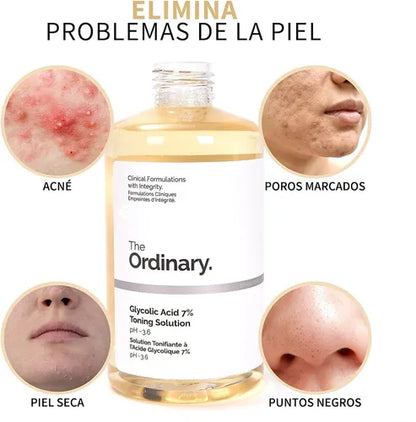 Adiós piel opaca: descubre el poder del ácido glicólico al 7% de The Ordinary