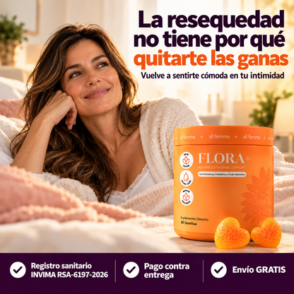 FLORA – Gomitas con ácido hialurónico | Comodidad íntima