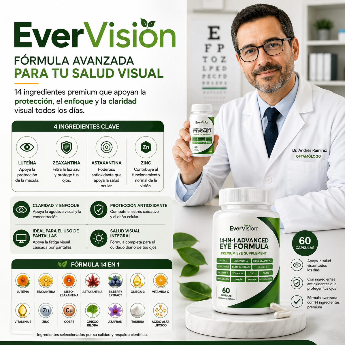 EverVision X14 - Fórmula avanzada para tu salud visual
