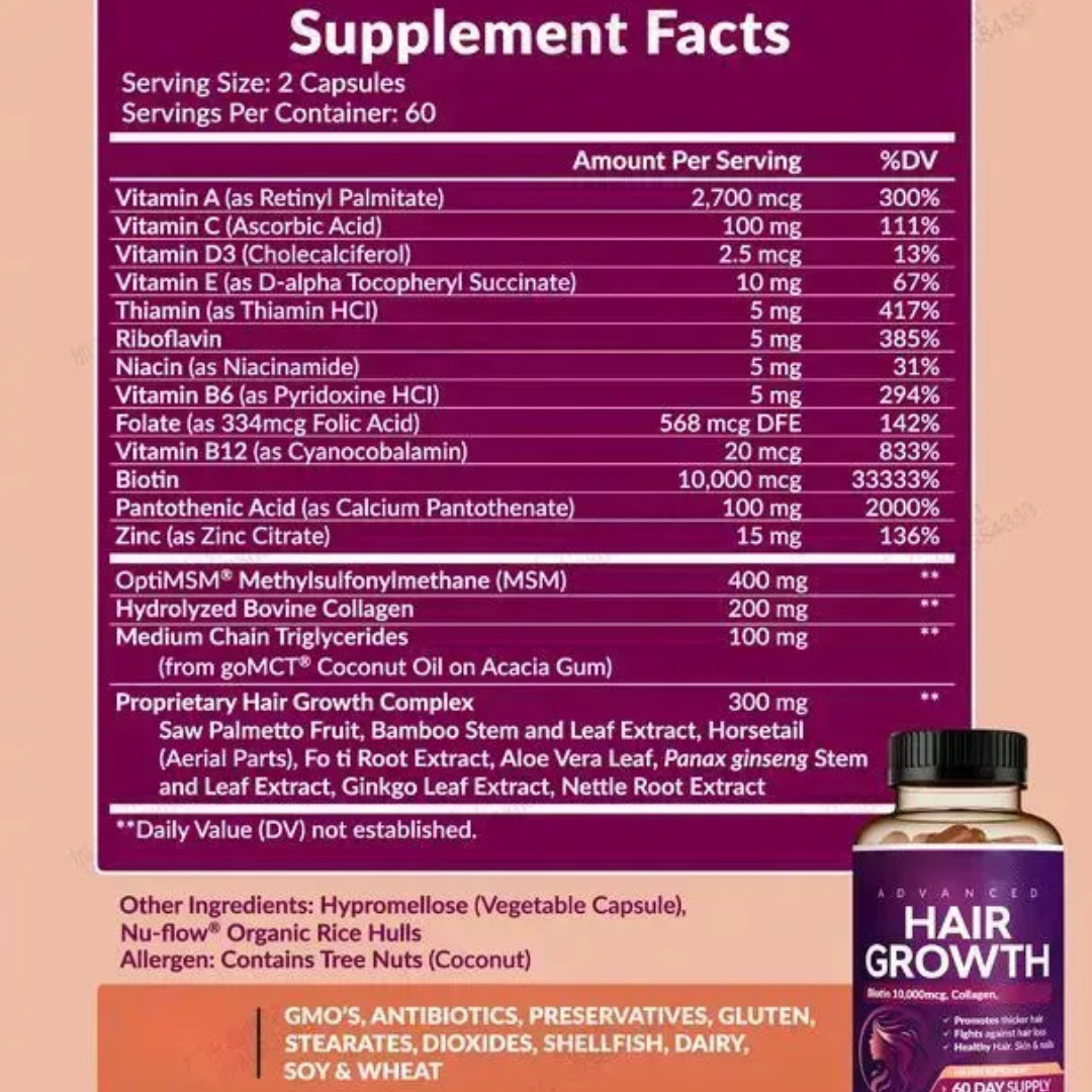 Cápsulas Hair Growth