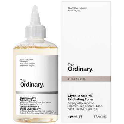Adiós piel opaca: descubre el poder del ácido glicólico al 7% de The Ordinary